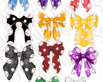 Coquette bow baseball bundle png file, baseball png file, Png file download, Sublimation png file, baseball png design, baseball png