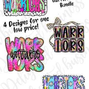 Bundle of Warriors png file, mascot png file, Preppy Warriors Png design, mascot shirt, mascot png design, Warriors shirt design bundle