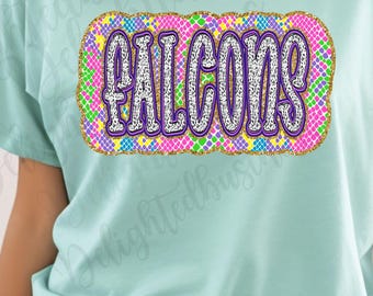 Falcons png design for shirt, mascot png file, Png file download, Sublimation png file, Falcons shirt, Falcons shirt png