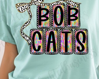 Bobcats png design for shirt, mascot png file, Png file download, Designer png design, Bobcats mascot png, Bobcats shirt png