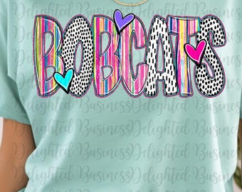 Bobcats png design for shirt, mascot png file, Png file download, Designer png design, Bobcats mascot png, Bobcats shirt png