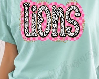 Lions png design for shirt, mascot png file, Png file download, Designer png design, Lions mascot png, Lions shirt png
