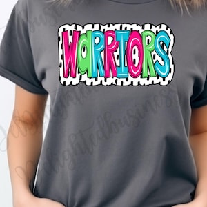 Warriors png design for shirt, mascot png file, Png file download, Sublimation png file, Warriors shirt, Warriors shirt png