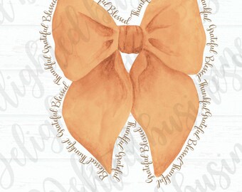 Fichier PNG Thanksgiving Grateful Blessed Coquette : Thanksgiving Sublimation (téléchargement numérique)