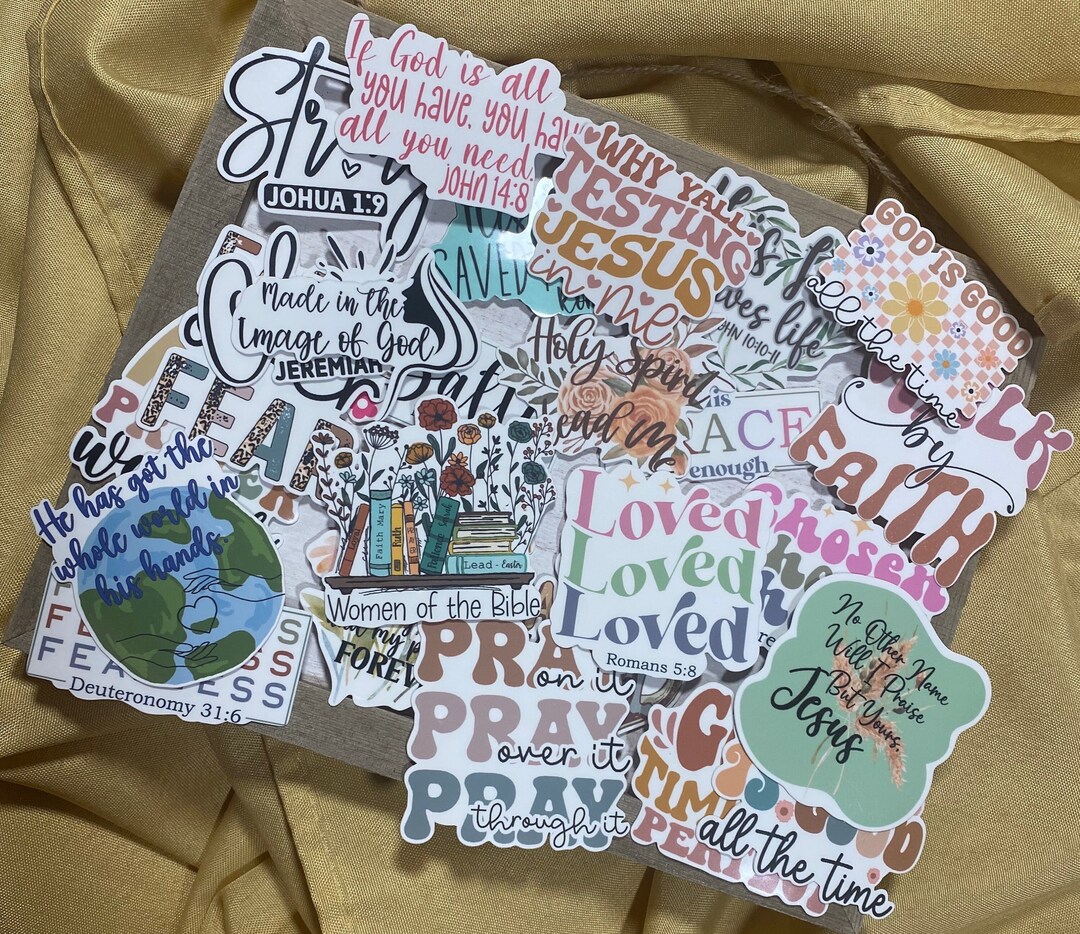 Christian Sticker Packfaith Sticker Packbible Verse Stickersreligious