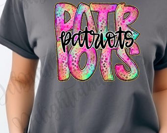 Preppy Patriots png design for shirt, mascot png file, Png file download, Sublimation png file, Patriots shirt, Patriots shirt png