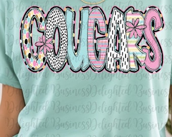 Cougars png design for shirt, mascot png file, Png file download, Designer png design, Cougars mascot png, Cougars shirt png