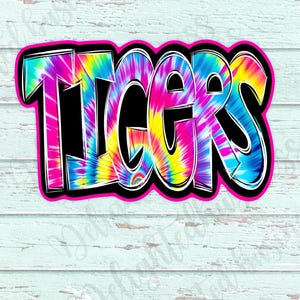 Tigers png design for shirt, mascot png file, Png file download, Sublimation png file, Tigers shirt, Tigers shirt png