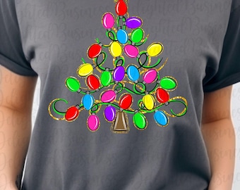Weihnachtsbaum PNG-Datei: Urlaub Sublimationsdesign (Digitaler Download)