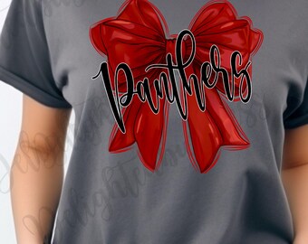 Panthers Mascot PNG, School Spirit Shirt Design, Panther Sublimation PNG, Sports Team Graphic, Game Day Shirt, Digital Download