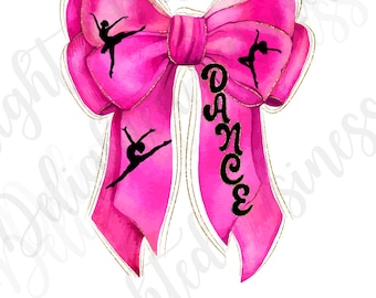 Coquette dance bow png file, dancer png file, Png file download, Sublimation png file, dance png design, dance mom png