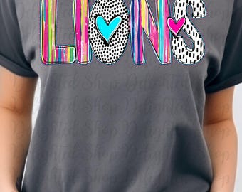 Lions png design for shirt, mascot png file, Png file download, Designer png design, Lions mascot png, Lions shirt png