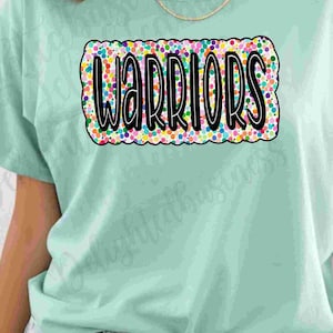 Warriors png design for shirt, mascot png file, Png file download, Sublimation png file, Warriors shirt, Warriors shirt png