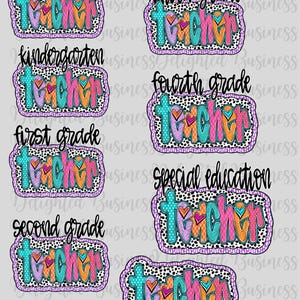 Bundle of grade level png file, teacher png file, Preppy schoolPng design, teacher shirt, grade png design, png shirt design bundle