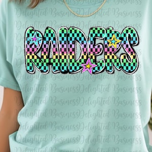 Preppy Raiders png design for shirt, mascot png file, Png file download, Sublimation png file, Raiders png shirt, Raiders shirt png