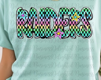 Preppy Raiders png design for shirt, mascot png file, Png file download, Sublimation png file, Raiders png shirt, Raiders shirt png