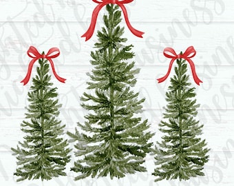Coquette Christmas Tree PNG File: Holiday Sublimation Design (Digital Download)