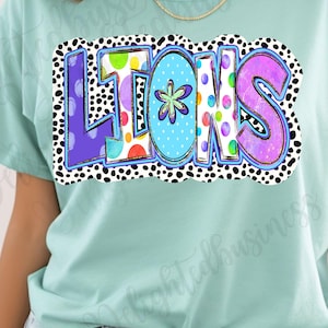 Lions png design for shirt, mascot png file, Png file download, Designer png design, Lions mascot png, Lions shirt png