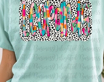 leopards png file, game day png file, Sublimation png file, mascot shirt, mascot sticker, png file, leopards shirt design