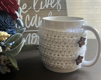 Winter Wonderland Mug Cozy Crochet Pattern | Crochet Mug Cozy | Crochet Pattern