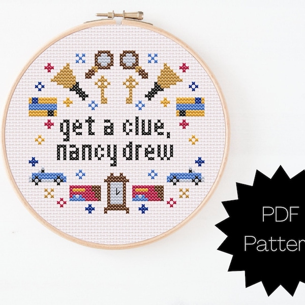 Clue Book Embroidery Etsy