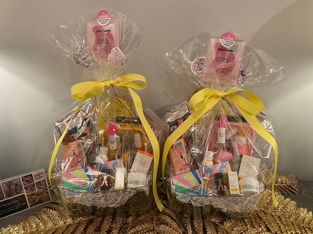 Sets of Makeover Gift Baskets, New Year, New You. Beauty Baskets