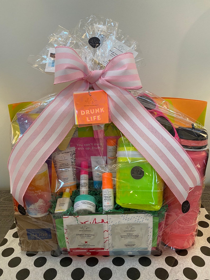 Custom Drunk Elephant Bag and Gift Basket Masterpiece With Full