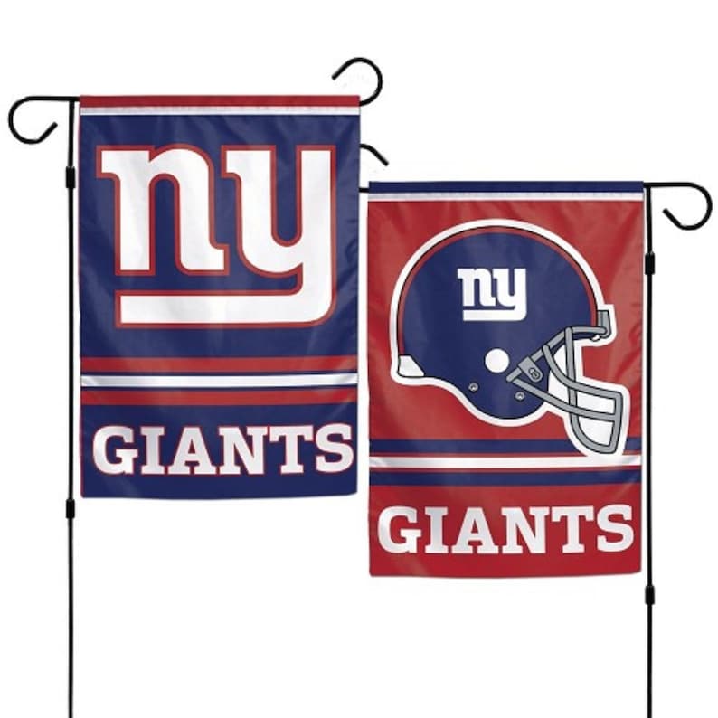 New York Pro Football Team Flag 12 X 18 Inch Double Sided Garden Flag