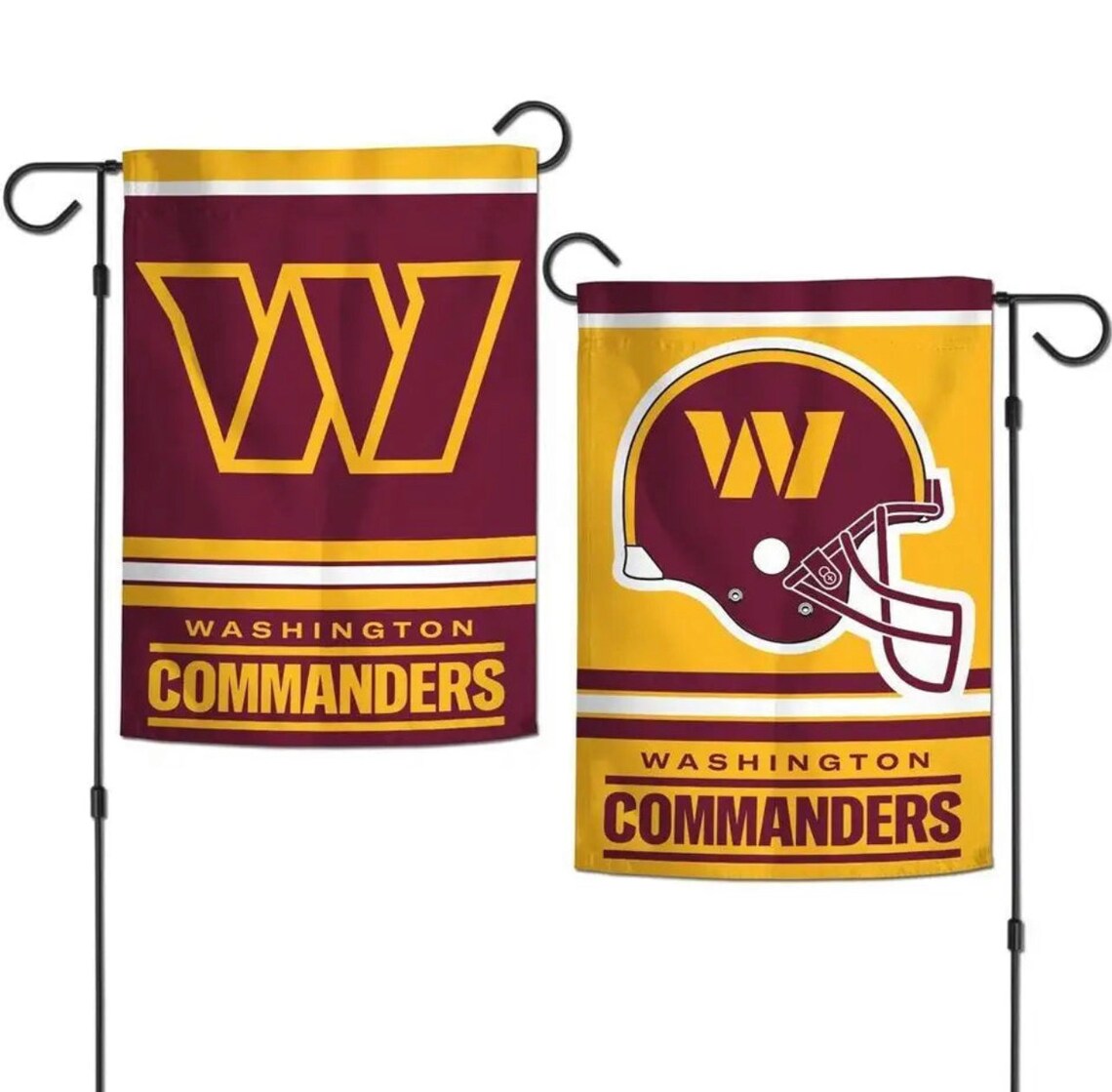 Washington Pro Football Team Flag 12 X 18 Inch Double Sided Garden Flag