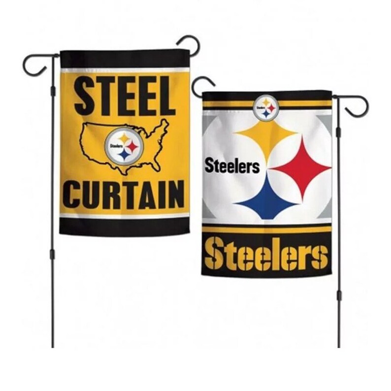 Pittsburgh Pro Football Team Flag 12 X 18 Inch Garden Flag Football