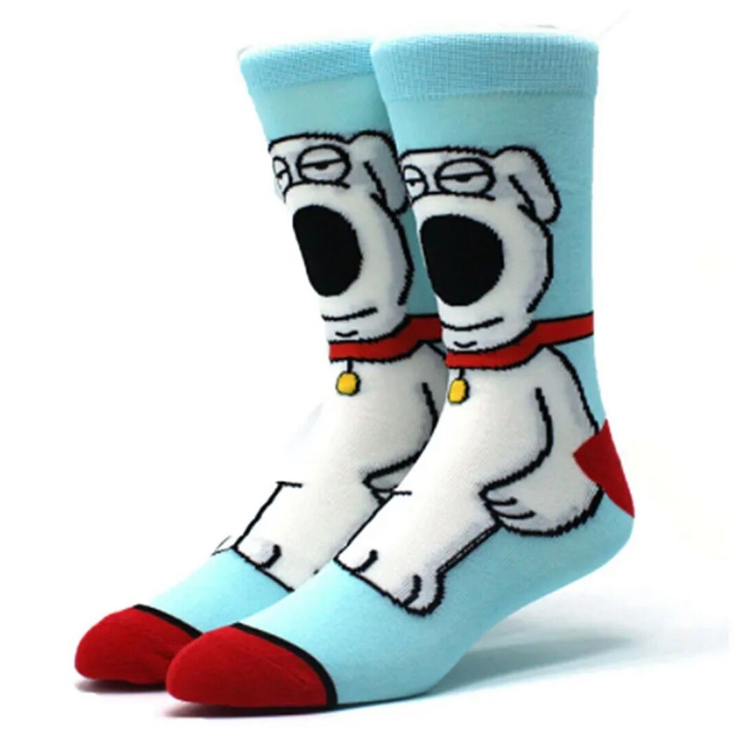 Cartoon Socks, Womens & Mens Fun Novelty Crew Character 360 Degree