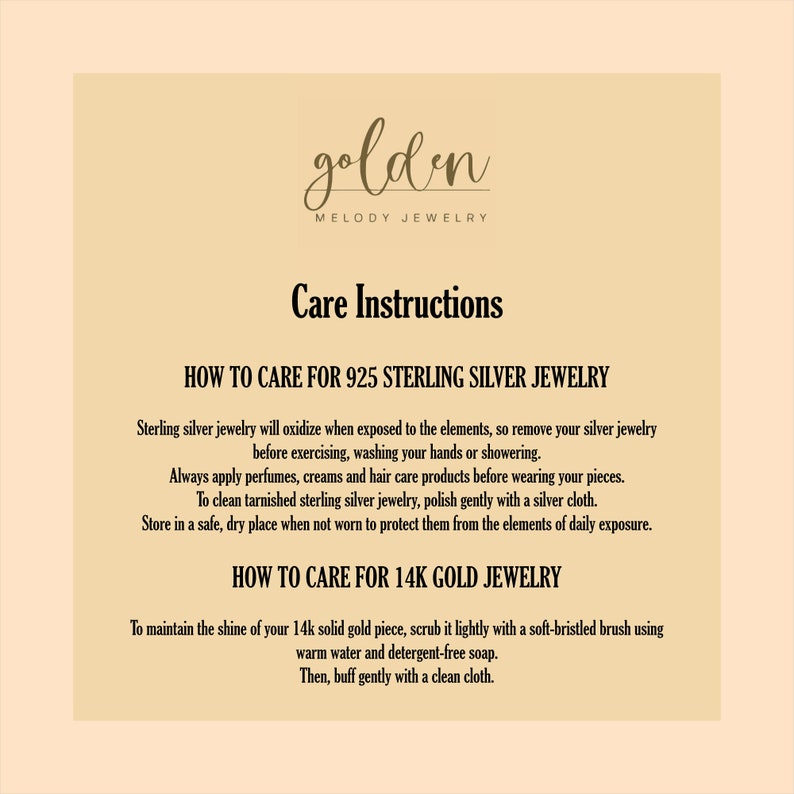 14k solid gold care instructions