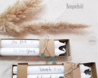 Candle Tattoo PDF Template A4 | Candle sticker stick candles | Candle design birthday/thank you/dearest people/courage | PDF for water slide film