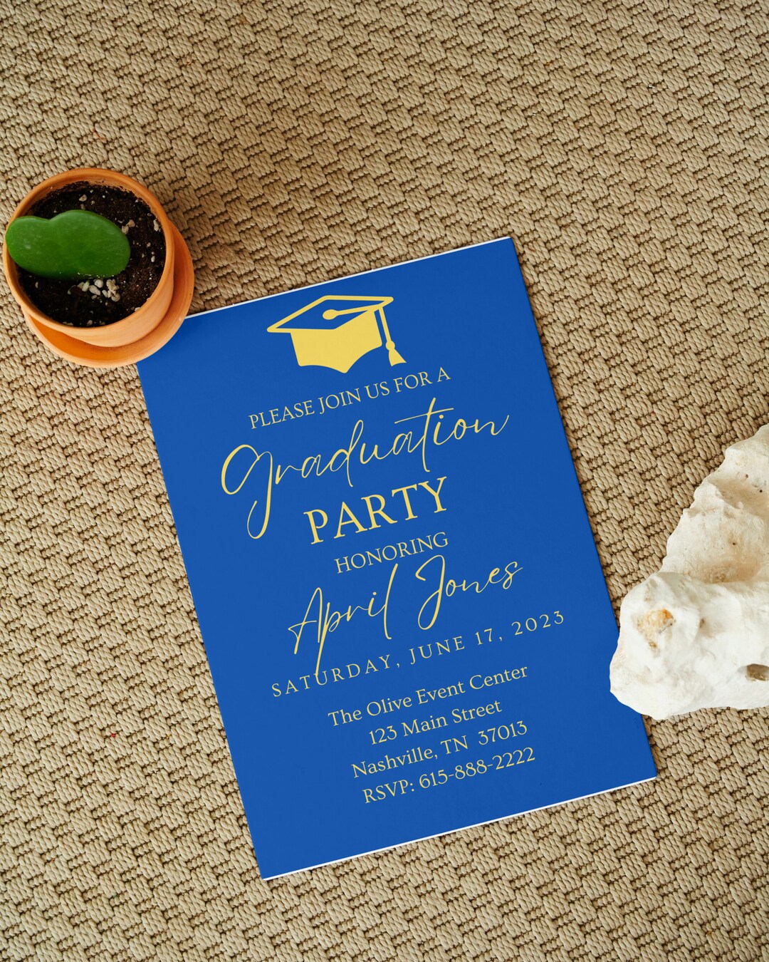 Graduation Party Invitation, Graduation & Birthday Invitation