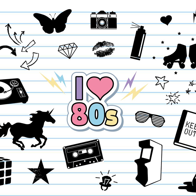 80s Svg File - Etsy