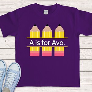 Personalisiertes First Day of School Shirt - Ideal für Vorschul- und Kindergartenschüler