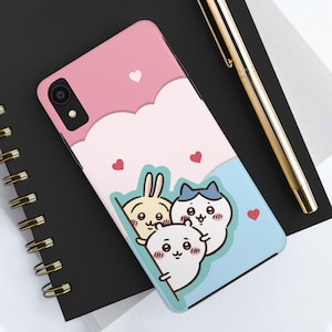 Cute Chiikawa Phone Case | Kawaii Animal iPhone Cover | Pastel Anime Aesthetic |  Cute Phone Protective Case