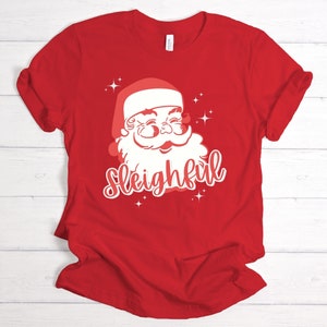 Christmas Shirt | Retro Santa Claus Tee | Nostalgic Holiday Apparel | Festive Christmas Apparel for Men & Women