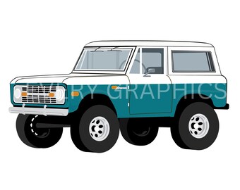 Caribbean Turquoise Teal Ford Bronco Digital PNG-SVG-PDF | Sublimation | Printable| Waterslide| Sticker| Instant Download |T-shirt| Crafting