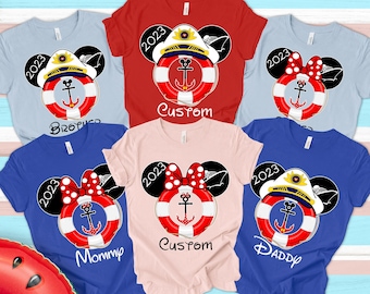 Custom Mickey Minnie Cruise Shirts,Disney Cruise Family Vacation 2024 T-Shirt,Personalized Cruise Shirt,Pirate Tee,Disney Cruise Team Shirt