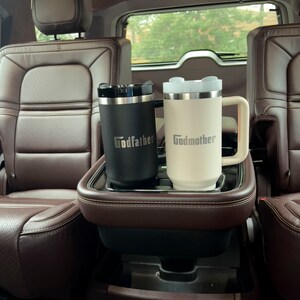 Custom Logo 40oz Tumbler With Handle, Personalized 40oz Tumbler with Handle & Straw, Custom Cup with logo, Custom Logo Tumbler image 3