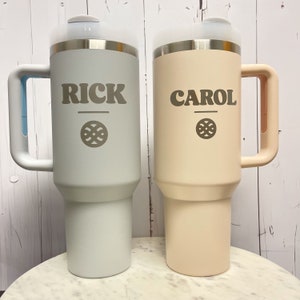 Custom Logo 40oz Tumbler With Handle, Personalized 40oz Tumbler with Handle & Straw, Custom Cup with logo, Custom Logo Tumbler image 4