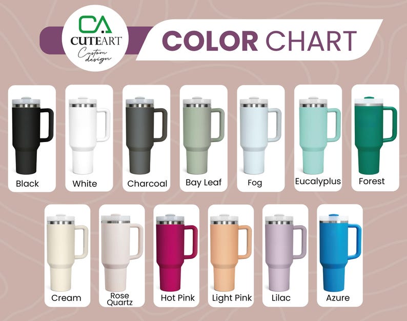 Custom Logo 40oz Tumbler With Handle, Personalized 40oz Tumbler with Handle & Straw, Custom Cup with logo, Custom Logo Tumbler image 9