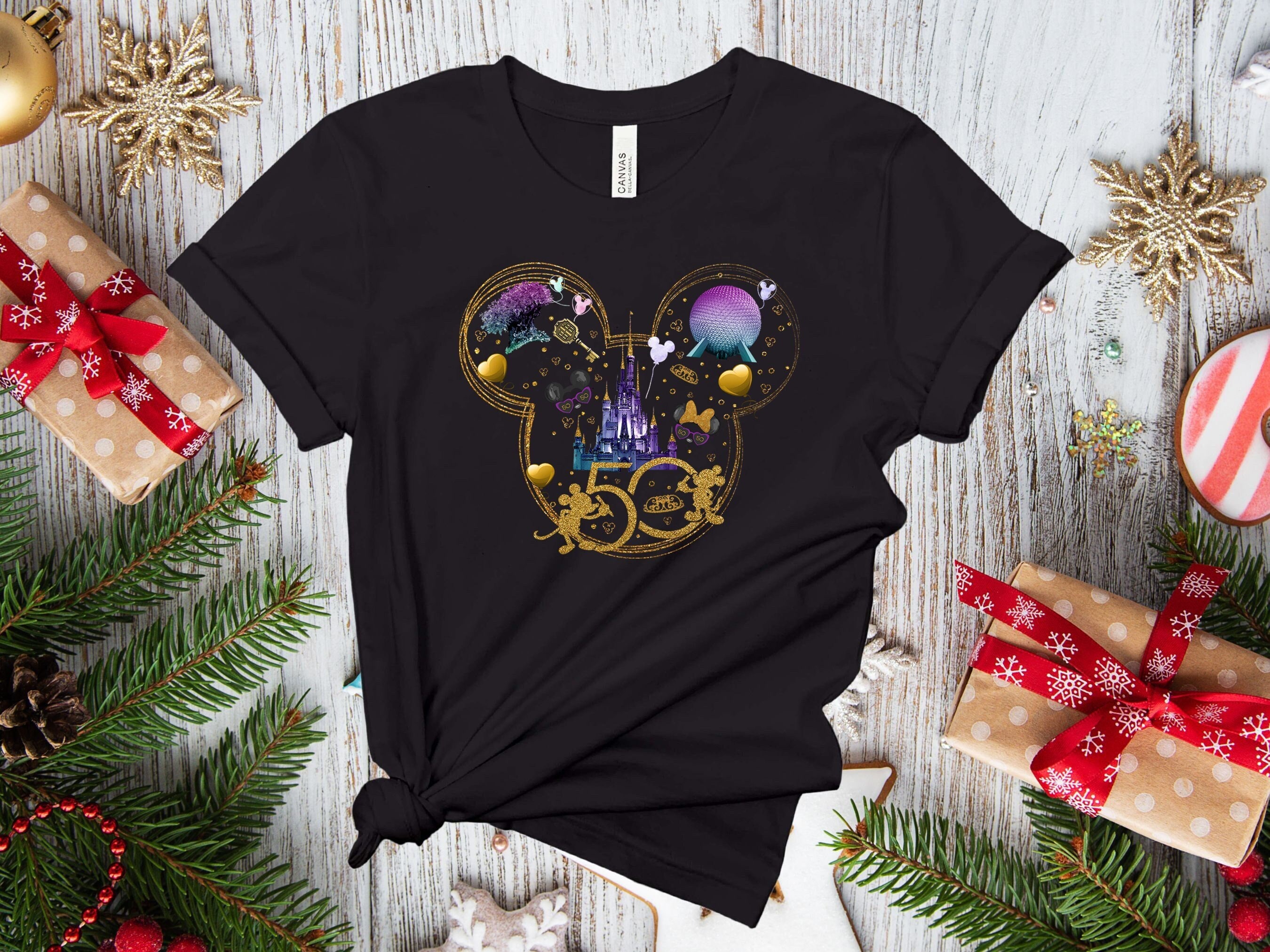 Discover Disney World 50th Anniversary T-shirt, Disney Castle Shirt, Disney 50'th Anniversary T-shirt