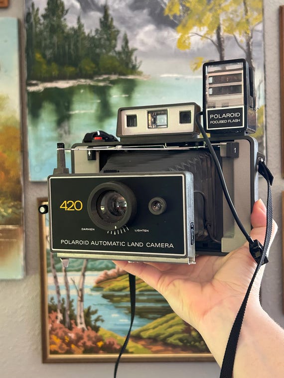 Vintage 1970s Polaroid 420 Land Camera - Etsy
