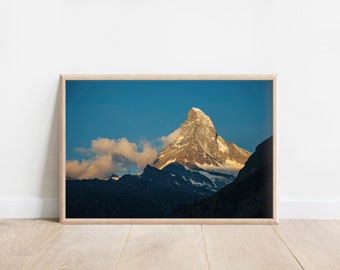 Printable, The Majestic Matterhorn, Zermatt, Switzerland, Digital Download, Europe, Wall Art, Home Decor