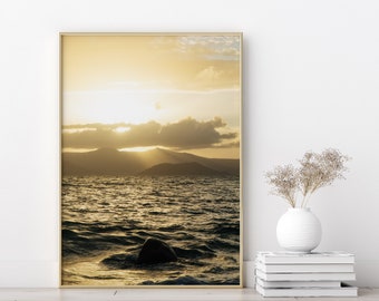 Sunset from Naxos, Greece, Photo Print, Mediterranean, Europe, Wall Art, Home Decor