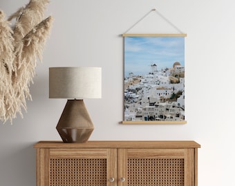 Printable, All the White Buildings, Greece, Greek Island, Santorini, Digital Download, Architecture, Europe, Wall Art, Home Decor