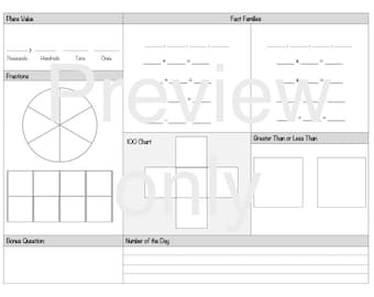 Daily Math Practice (Saxon Meeting Strip)