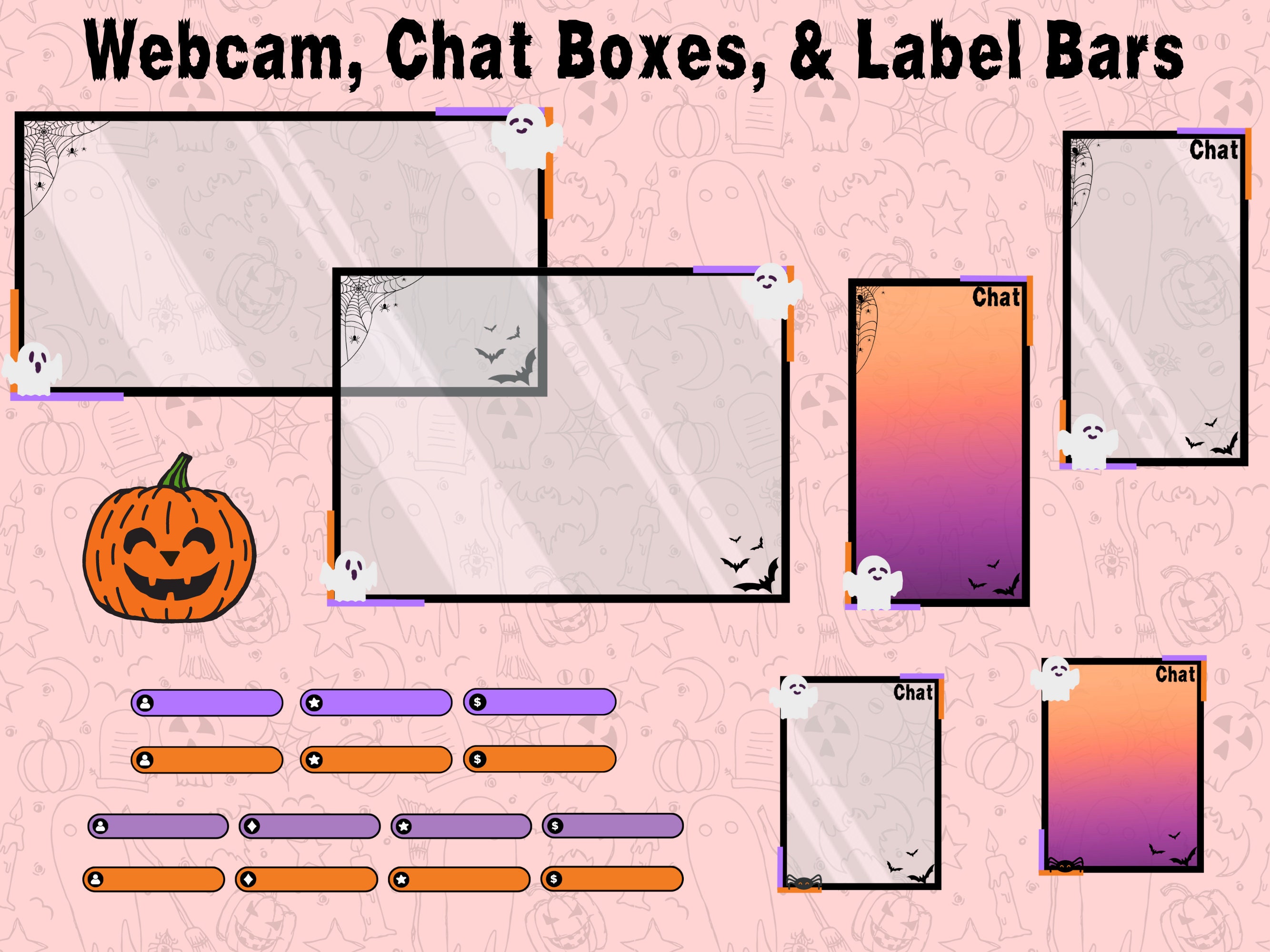 Halloween Twitch Overlay Packageghost Twitch Halloween Overlay Twitch